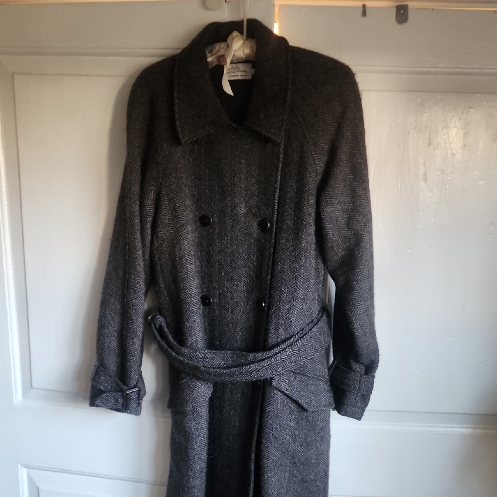 L.L. Bean Charcoal Trench Coat